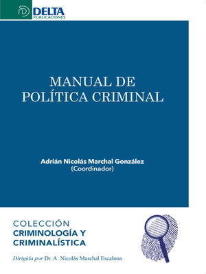 cover image of Manual de politica criminal